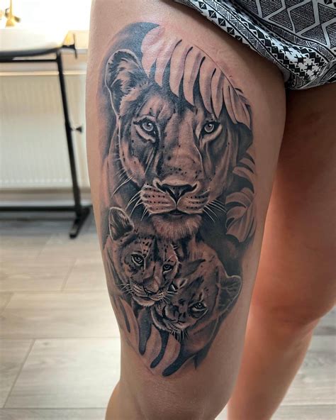 Amazing Lioness And Cub Tattoo Designs To Inspire You In