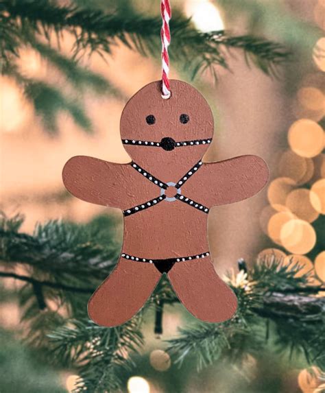 Adult Kinky Gingerbread Man Decoration Large Ball Gag Fetish Etsy