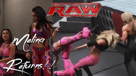 Melina Returns To RAW Kelly Kelly Mickie James Vs Beth Phoenix