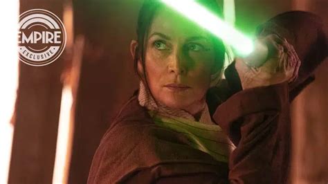 ‘star Wars O Acólito Personagem De Carrie Anne Moss Se Prepara Para