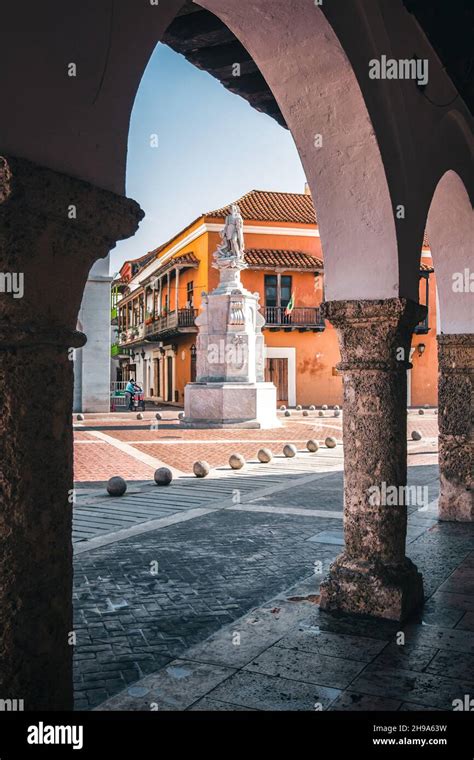 Plaza De La Aduana Plaza Surrounded By Colonial Era Buildings With A