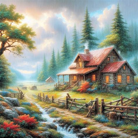 Solve Morning In The Mountains Resizable 9 To 483 Pieces Jigsaw Puzzle