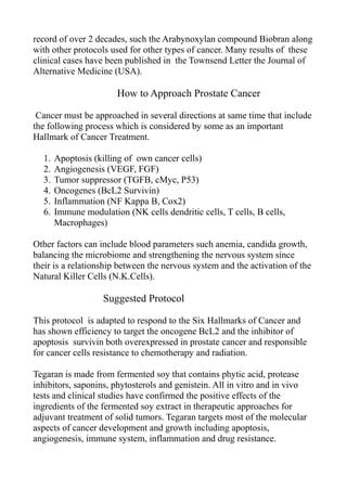 Protocol For The Treatment Of Prostate Cancer Pdf