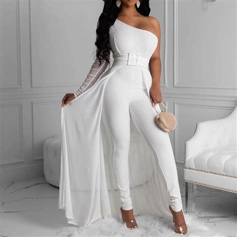 Arriba 62 Imagen Formal White Jumpsuit Outfit Abzlocal Mx