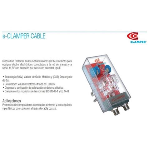 Supresor Picos Eléctricos Pararayos Energía Cable Coaxial E Clamper