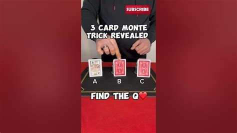 3 Card Monte Trick Revealed 🎩🪄 Magic Tricks Trending Viral