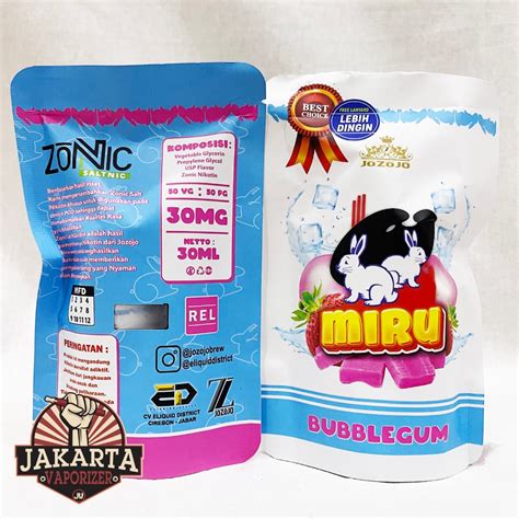 Jual Salt Miru Strawberry Bubblegum Saltnic Ml Mg By Jozojo