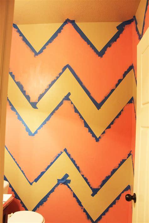 DIY Chevron Bathroom Wall Dani Marie Blog