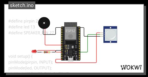 Sensor De Movimiento Alarma David Perez Harold Ni O Wokwi Esp