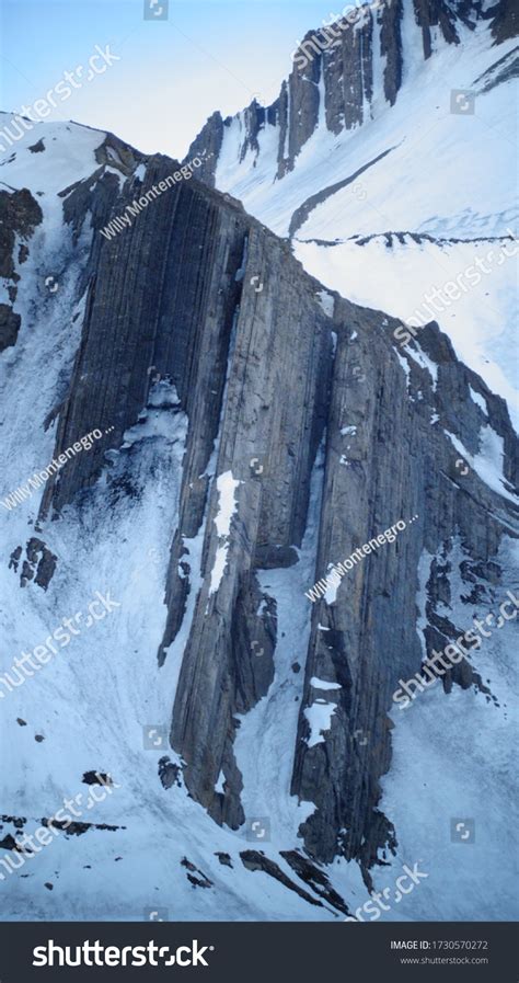 Snowy Mountain Cliffs