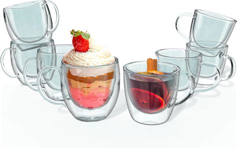 Amazon Kitchables Double Wall Glass Coffee Mugs Bundle Set Of 4