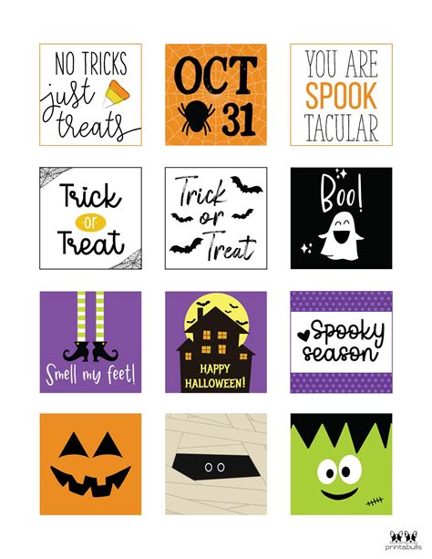 60 Free Printable Halloween Tags Printabulls