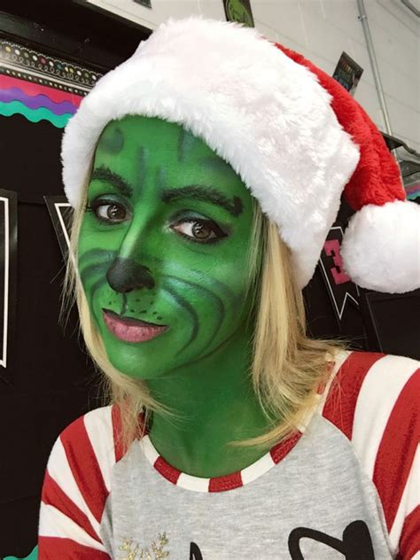 Grinch Makeup | Body painting, Makeup, Woman face