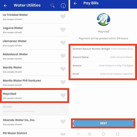 How To Pay Maynilad Bill Via Gcash The Poor Traveler Itinerary Blog