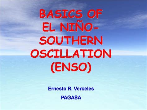 PPT BASICS OF EL NI O SOUTHERN OSCILLATION ENSO PowerPoint