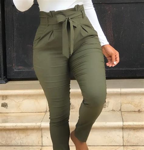 Casual Army Green Pants From Shiook Olive Green Pants Outfit Army