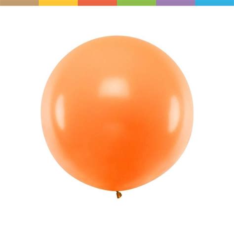 Partydeco Ballon Jumbo Orange Pastel In Orange Ballon Ball