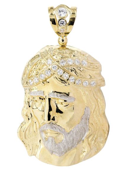 Jesus Piece - Quality 10k Gold Jesus Pendant – FrostNYC