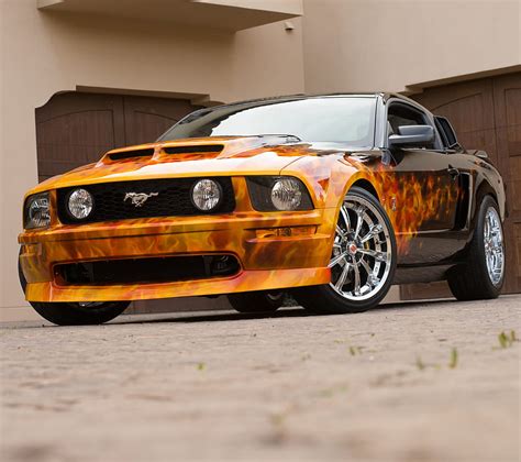 Ford Mustang America Flames Hd Wallpaper Peakpx