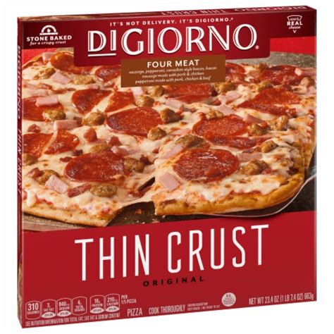 DIGIORNO Original Thin Crust Four Meat Frozen Pizza 23 4 Oz Smiths