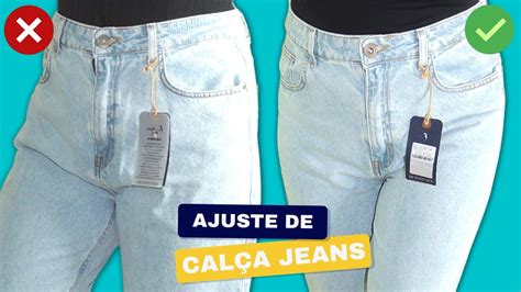 Como Ajustar Apertar Cal A Jeans Pela Lateral E Pelo Fundo Passo A