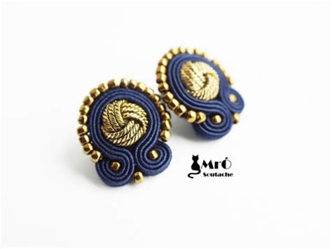 Z Oto I Granat Eleganckie Kolczyki Soutache Mrosoutache Archiwum