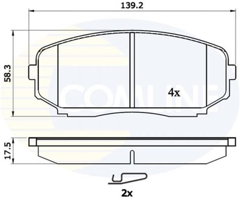 NEW COMLINE FRONT BRAKE PADS SET BRAKING PADS GENUINE OE QUALITY