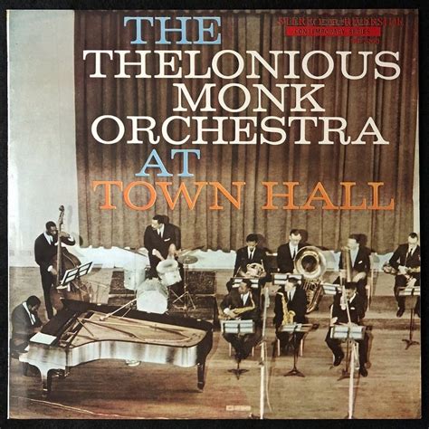 【やや傷や汚れあり】【白盤・ペラジャケ】美品 プロモ 見本盤 セロニアス・モンク「at Town Hall」 Thelonious