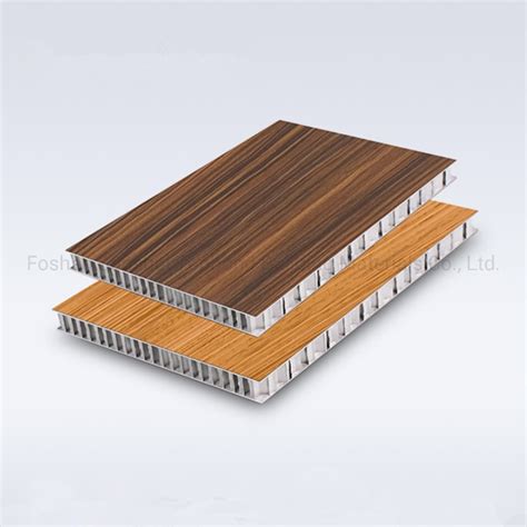 Wood Grain Aluminium Honeycomb Composite Panels For Furniture