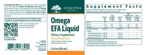 Genestra Omega Efa Liquid 150 Ml — Pine Street Clinic