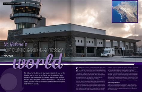 St Helena Airport featured in aviation publication - 22 April 2020