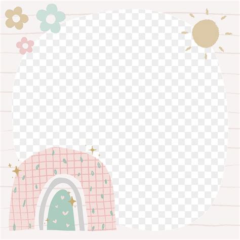 Cute Frames Flower Border Journal Stickers Border Design Flower