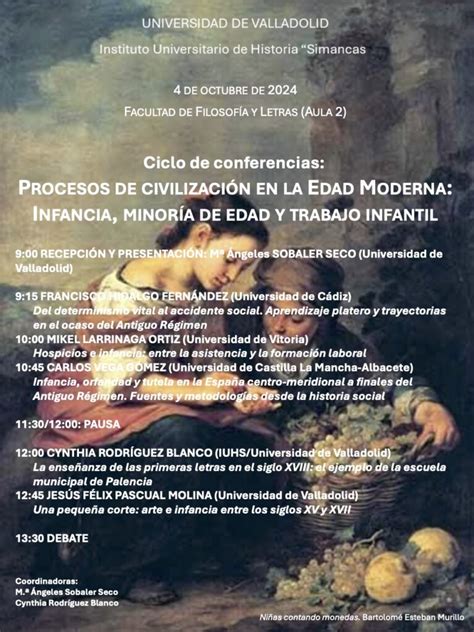 Ciclo de conferencias Procesos de civilización en la Edad Moderna