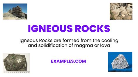 Igneous Rocks 20 Examples Definition Types Characteristics