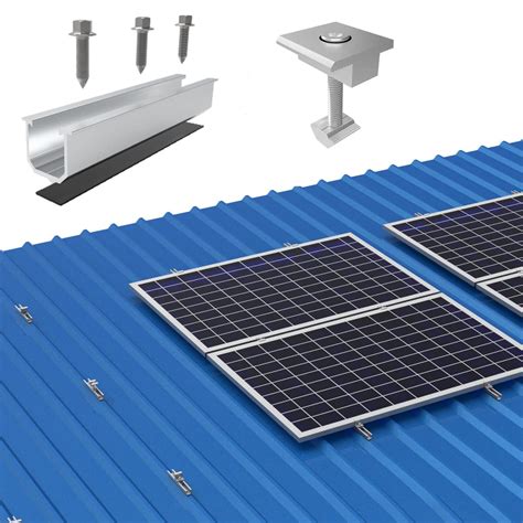 TEOV Solarmodul Alu Halterung Montageschiene Solarmodule Panel