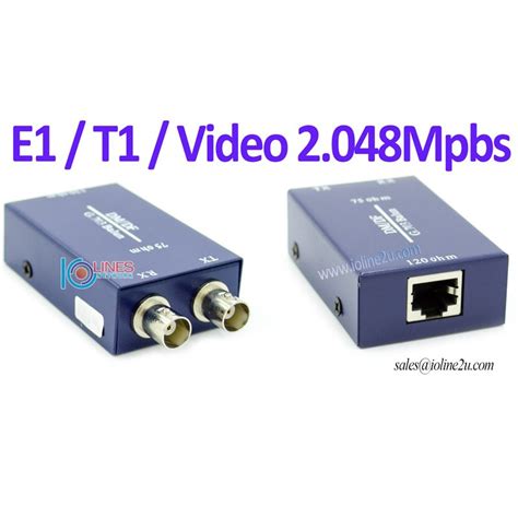 G703e1t1 Rj45120 Ohm To Non Balanced Bnc 75 Ohm Balun Converter