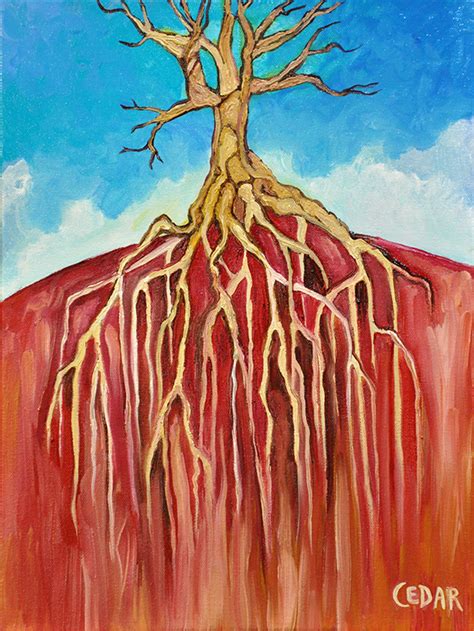 Tree Roots Underground Painting