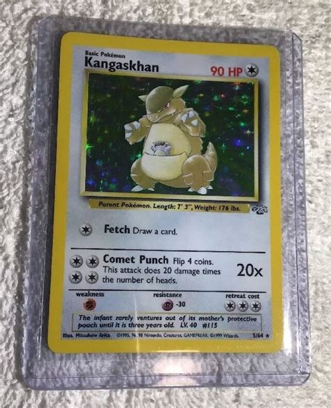 KANGASKHAN 5 64 Jungle Set Holo Pokemon Card Exc Etsy