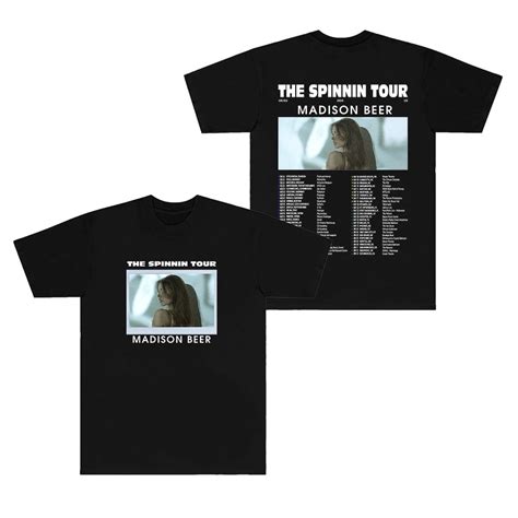 Madison Beer The Spinnin Tour T Shirt 2024 Silence Between Songs Merch