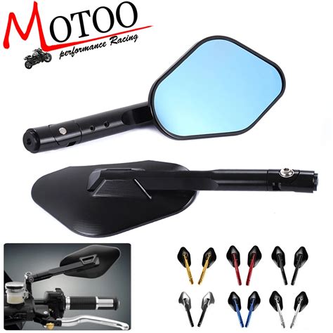 Motoo Universal Aluminum Cnc Motorcycle Rearview Side Mirror Rearview