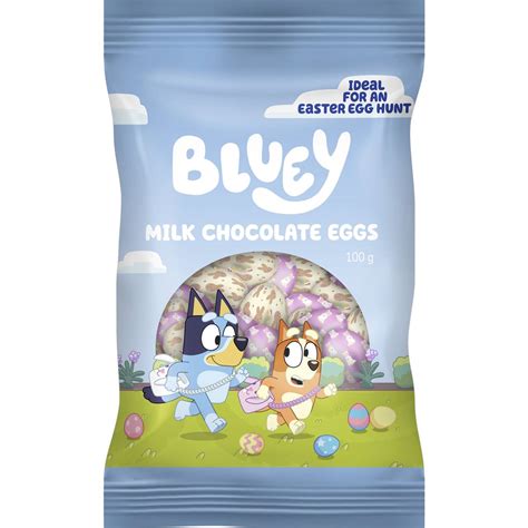 Bluey Milk Chocolate Mini Easter Eggs 100g Woolworths