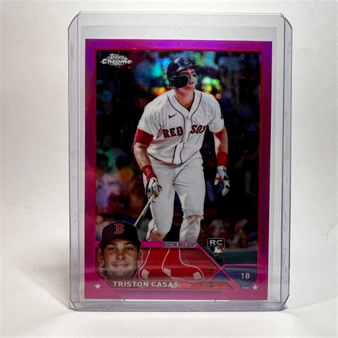 Triston Casas Topps Chrome Pink Refractor Rookie Rc Boston