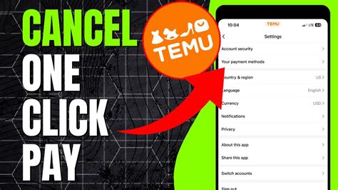 How To Cancel One Click Pay On Temu Youtube