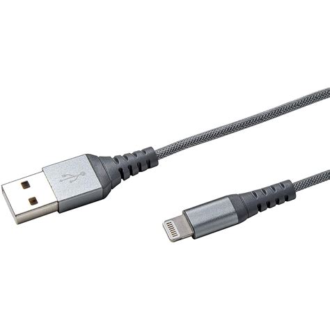 Cable Celly Usb A Lightning De Nylon Plateado Ultra Resistente