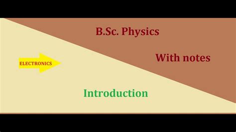 B Sc 2nd Year L Electronics YouTube