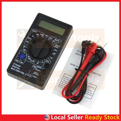 Digital Multimeter Xl L Dt B Lcd Volt Meter Ammeter Voltmeter Amps