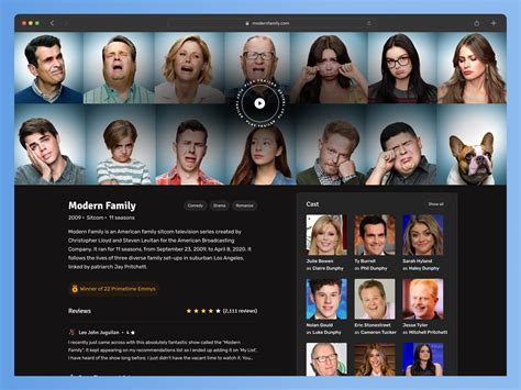 Show Cast Web Page by Shubham Bhatt on Dribbble