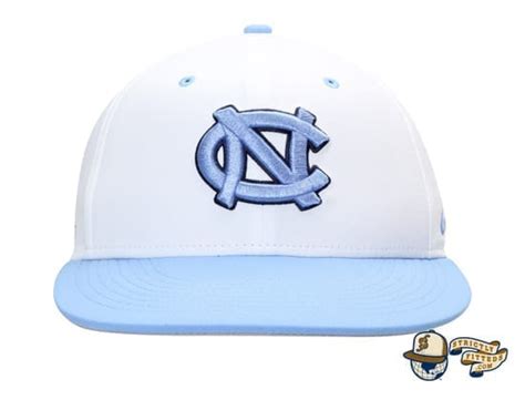 North Carolina Tar Heels Aerobill Performance True White Fitted Hat By