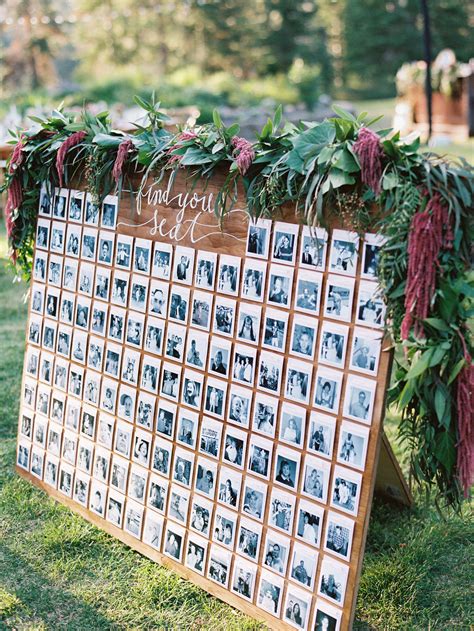 22 Creative Ways To Display Photos At Your Wedding Seating Plan