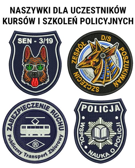 Aaa Ind Policja Naszywki Indywidualne Dla Kurs W I Szkole